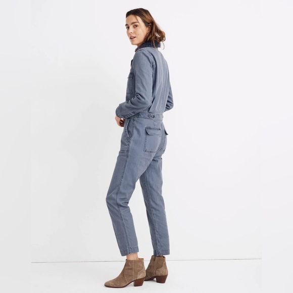 Madewell Sherpa Collar Jumpsuit size Medium - Picture 3 of 8